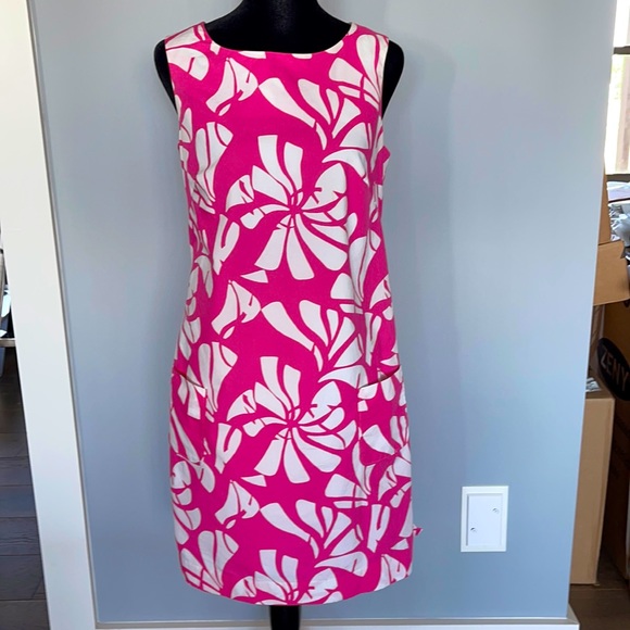 Lilly Pulitzer Pink and White Floral Dress - Picture 1 of 3